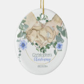 生まれたばかりの男の赤ちゃん セラミックオーナメント (右)