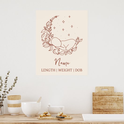 生まれたばかりの誕生の状態 ポスター (キッチン)