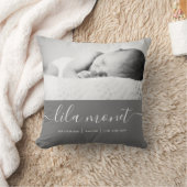生まれたばかりの誕生統計装飾用クッション クッション (ブランケット)