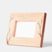 生まれたばかりの誕生詳細パーソナライズされた レーザー彫刻フレーム (左)