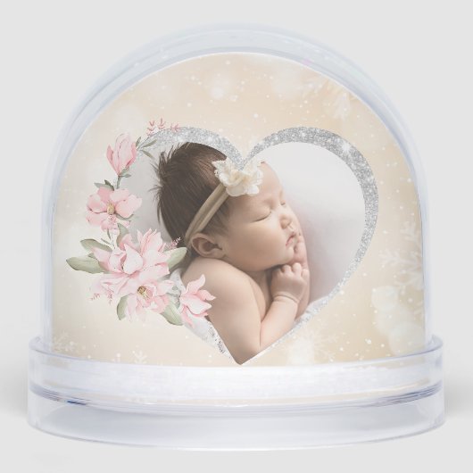 生まれたばかりのBaby Girlカスタム2Photo Welcome Script (正面)