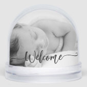 生まれたばかりのbaby girl keepsake - 2photo welcome script (正面)