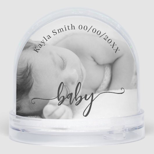 生まれたばかりのbaby girl keepsake - 2photo welcome script (裏面)