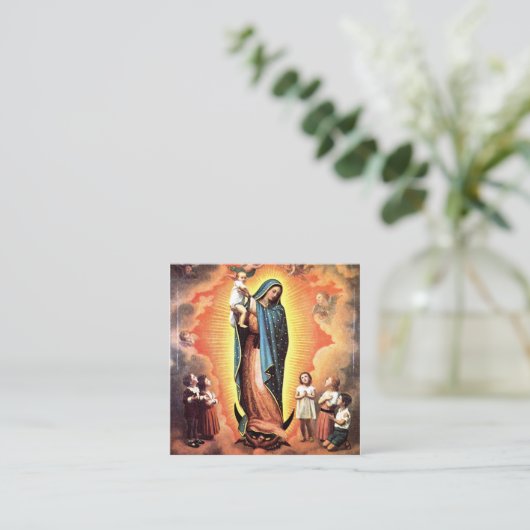 生まれつきのグアダルーペの女神 スクエア名刺 (スタンド正面)