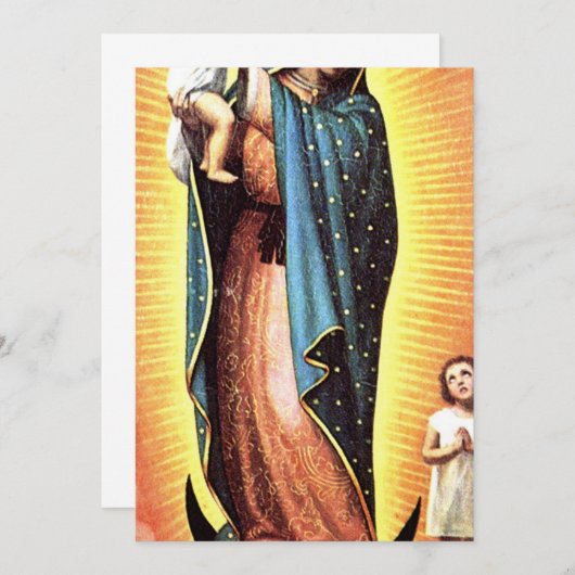 生まれつきのグアダルーペの女神 招待状 (正面/裏面)