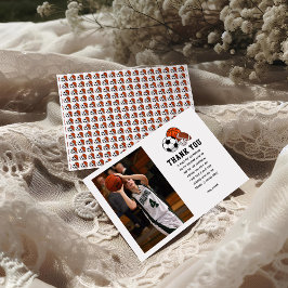 生まれつきのスポーツマンを祝おう！男子2歳の誕生日パーティーテーマ サンキューカード