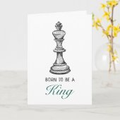 生まれつきのチェス王者 誕生日 カード (黄色い花)