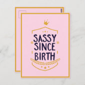 生まれつきの生意気さ ユーモア 笑い 態度 ポストカード (正面/裏面)