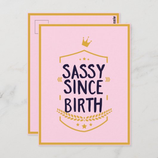 生まれつきの生意気さ ユーモア 笑い 態度 ポストカード (正面/裏面)