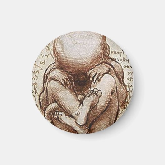 生まれつきの赤ちゃん マグネット (正面)