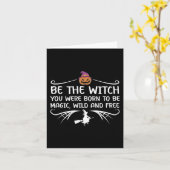 生まれつきの魔女になりなさい モチベーション ホール カード (黄色い花)