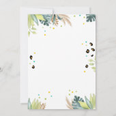 生まれつきワイルド サファリパーティー 動物たちの誕生日 招待状 (裏面)