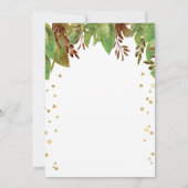 生まれつきワイルド ジャングル ベイビー シャワーの招待状 招待状 (裏面)