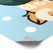 生まれつき優しく - 愛らしい子羊 & 幼児 ポスター (角)