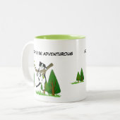  生まれつき冒険好きな猫たち ツリー カラー チェンジング ツートーンマグカップ (正面左)