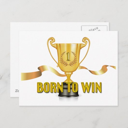 生まれつき勝利者 トロフィー ポストカード (正面/裏面)