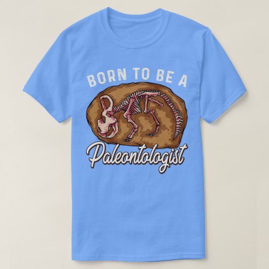 生まれつき古生物学者 未来の恐竜ハンター Tシャツ (デザイン正面)
