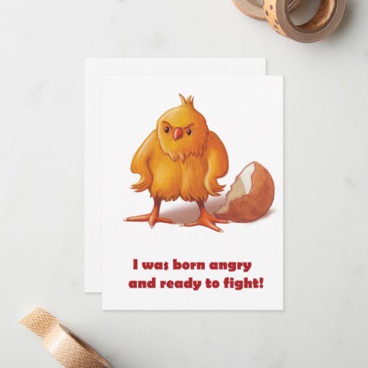生まれつき戦う ノートカード (正面/裏面インサイチュ)