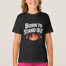 生まれつき目立つ子供用グラフィックバースデーTシャツ