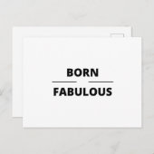 生まれつき素晴らしい ポストカード (正面/裏面)