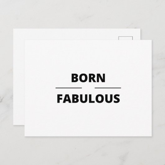 生まれつき素晴らしい ポストカード (正面/裏面)