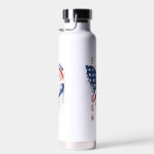 生まれつき自由を愛する勇猛な鷹| ウォーターボトル (右面)