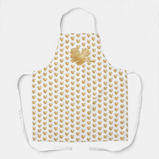 生まれつき輝く ホワイトゴールド エプロン (正面)