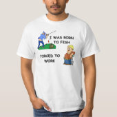 生まれつき釣りが好き Tシャツ (正面)