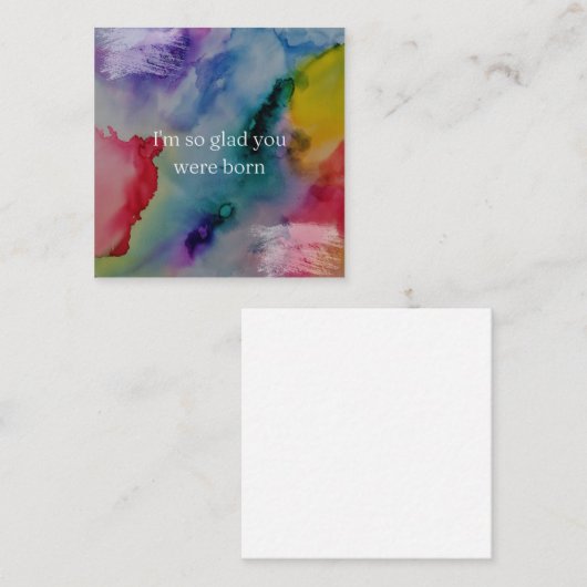 生まれてきてくれて本当に嬉しい ノートカード (正面/裏面)