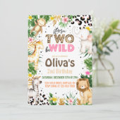 生まれてワイルドに 2歳の誕生日 ジャングルの動物たち 招待状 (スタンド正面)