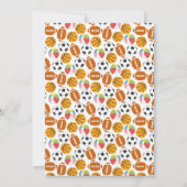 生まれて２つのボールスポーツをテーマにした男子の２回目の誕生日パーティー サンキューカード (裏面)