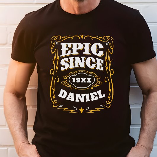 生まれながらにして最高の年と名前のパーソナライズされたTシャツ トライブレンドＴシャツ