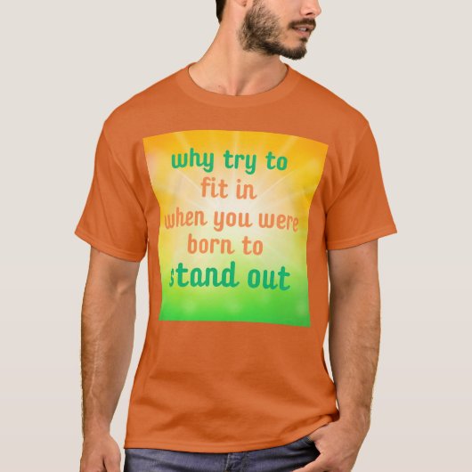 生まれながらに個性を発揮するはずのあなたが、なぜ馴染もうとするのか少年 Tシャツ (正面)