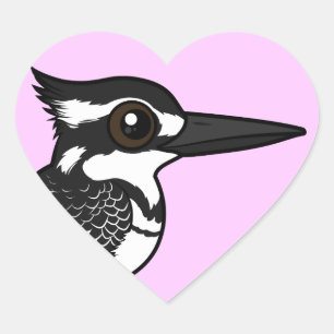 生まれながらのカワセミ ハートシール
