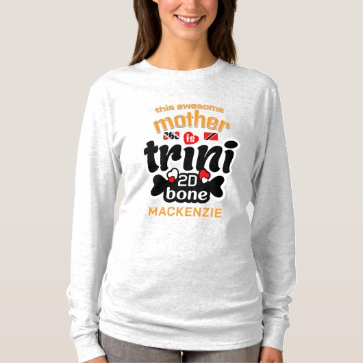 生まれながらのトリニダード人 Tシャツ (正面)