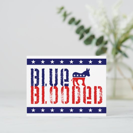 生まれながらの民主党員 ポストカード (スタンド正面)