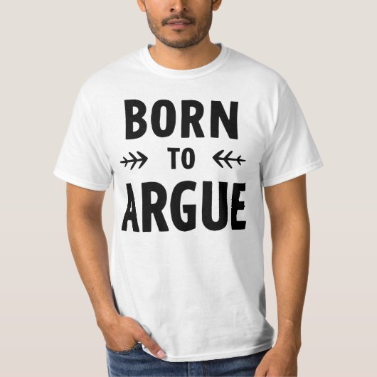 生まれながらの議論好き - 弁護士人生 Tシャツ (正面)