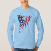 生まれながら自由 MensロンT Tシャツ (正面)