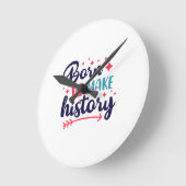 生まれの時計を作る ラウンド壁時計 (傾斜)