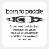 生まれの運転を余儀なくされたカヤック スクエアシール (正面)