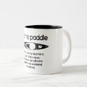 生まれの運転を余儀なくされたカヤック ツートーンマグカップ (正面右)