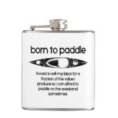 生まれの運転を余儀なくされたカヤック フラスク (正面)