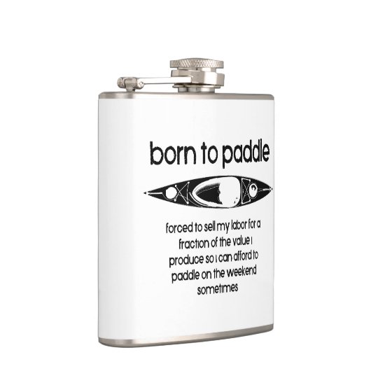 生まれの運転を余儀なくされたカヤック フラスク (右)