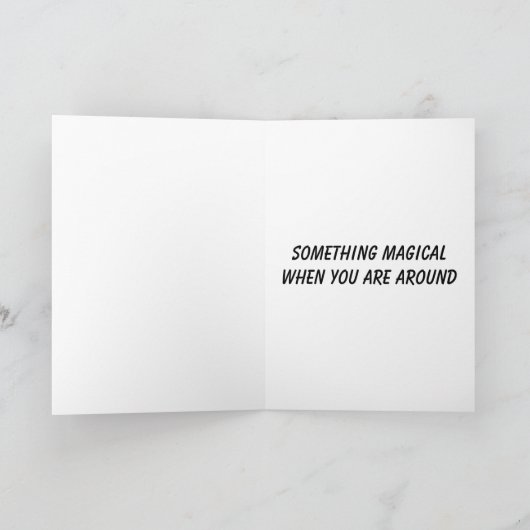 生まれの頭に魔法の虹 カード (内部)