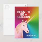 生まれの頭に魔法の虹 ポストカード (正面/裏面)