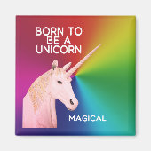 生まれの頭に魔法の虹 マグネット (正面)