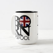 生まれはイギリス リバプール ツートーンマグカップ (正面左)