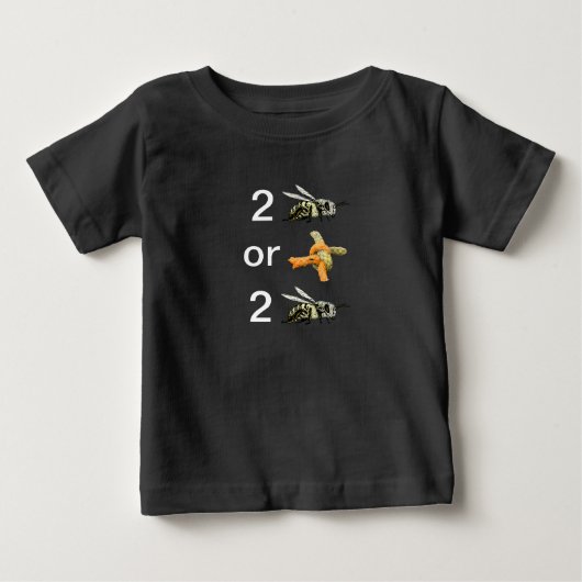 生まれるか生まれないか ベビーTシャツ (正面)