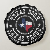 生まれるヴィンテージテキサス州-誇りを持ったなテキサス州 ラウンドクッション (裏面)