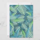 生まれる野生のジャングルサファリのベビーシャワーの招待状 招待状 (裏面)